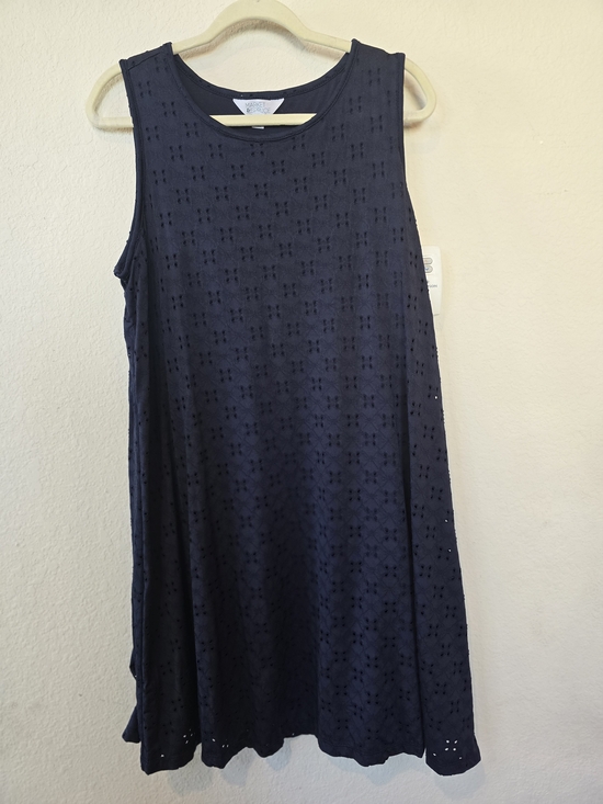 Market & Spruce Dresses & Skirts - Market & Spruce Navy Eyelet Tank Dress Sz 1X